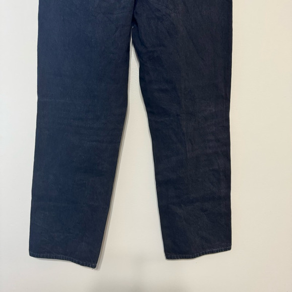 Denim Forum The Bonet High Rise Loose Jeans Women's 30 Black Button Fly - Picture 7 of 11